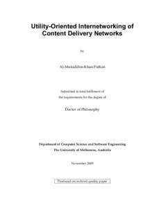 Distributed data storage / Streaming / File sharing networks / Networks / Content delivery network / Mirror Image Internet / Peering / Ono / Quality of service / Computing / Concurrent computing / Distributed computing