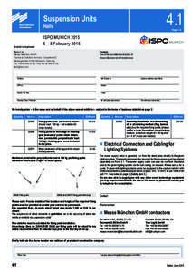 Overview of forms  4.1 Suspension Units Halls