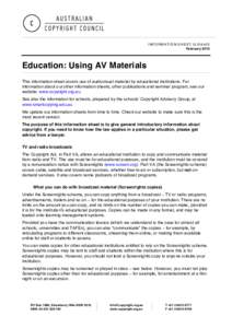 Data / Law / Information / Australian Copyright Council / Copyright / Fair dealing / Author / Screenrights: The Audio Visual Copyright Society / Australian copyright law / Copyright law of Australia / Copyright law