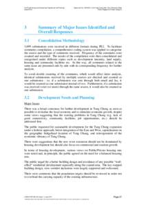 Civil Engineering and Development Department and Planning Department Agreement No. CE32[removed]CE) Tung Chung New Town Extension Study Public Engagement Report (Stage 2)