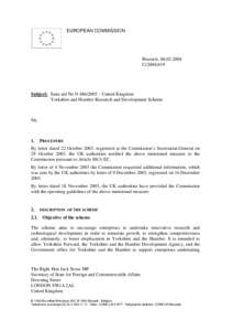 Yorkshire and the Humber / Yorkshire Forward / Structural Funds and Cohesion Fund / Aid / Framework Programmes for Research and Technological Development / Afghanistan Public Policy Research Organization / Europe / Government of the United Kingdom / European Union / International relations / Research and development