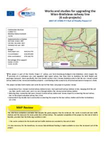 Works and studies for upgrading the Wien-BraƟslava railway line (6 sub-projects[removed]AT[removed]P • Part of Priority Project 17  Commission Decision: