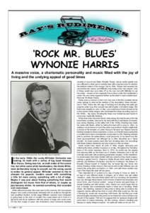 African American music / Radio formats / Wynonie Harris / Rock music / Roy Brown / Sister Rosetta Tharpe / All She Wants to Do Is Rock / Rock and roll / Blind Willie McTell / Blues / King Records artists / African-American culture
