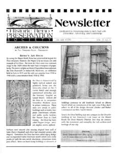 II II II II II II II II II II II II II Iii II II II  Newsletter · Historic Reno ·  Dedicated to Preseruing Reno ·s Rich Past with
