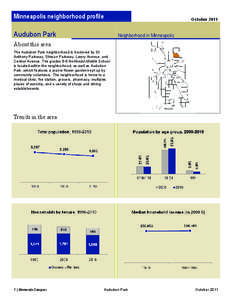 Minneapolis neighborhood profile  October 2011