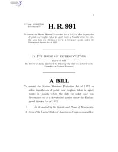 I  112TH CONGRESS 1ST SESSION  H. R. 991