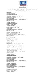 Microsoft Word - Calendar of Events oct - dec.2012.doc