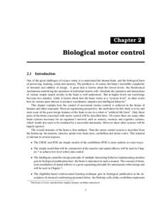 Chapter 2  Biological motor control 2.1