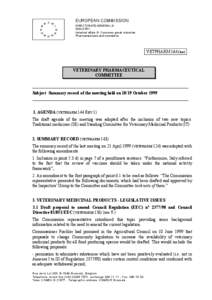 EUROPEAN COMMISSION DIRECTORATE-GENERAL III INDUSTRY Industrial affairs III: Consumer goods industries Pharmaceuticals and cosmetics