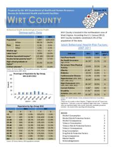 February[removed]Prepared by the WV Department of Health and Human Resources Bureau for Behavioral Health and Health Facilities  W IRT C OUNTY