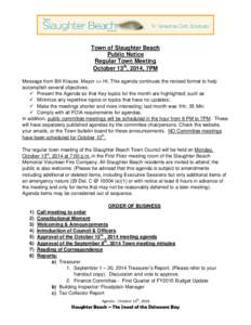 Microsoft Word - 2014_October_13_-_Slaughter_Beach_Town_Meeting_Agenda__Draft