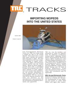 ®  TRACKS IMPORTING MOPEDS INTO THE UNITED STATES