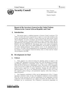 Forced migration / Least developed countries / Member states of the Organisation of Islamic Cooperation / Member states of the United Nations / Politics of Chad / Détachement Intégré de Sécurité / United Nations Mission in the Central African Republic and Chad / European Union Military Staff / Internally displaced person / Africa / International relations / Political geography