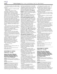 [removed]Federal Register / Vol. 79, No[removed]Monday, June 23, [removed]Notices (4) Affected public who will be asked or required to respond, as well as a brief