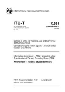 INTERNATIONAL TELECOMMUNICATION UNION  ITU-T TELECOMMUNICATION STANDARDIZATION SECTOR OF ITU