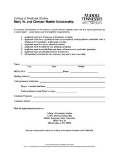 Association of Public and Land-Grant Universities / Middle Tennessee State University / Murfreesboro /  Tennessee / Graduate school / Concrete Industry Management / Rutherford County /  Tennessee / Tennessee / American Association of State Colleges and Universities