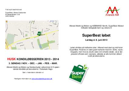 Brochure SuperBest Løbet - juni 2013 udg 2