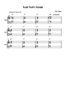 Blues Fourth Voicings  Piano 