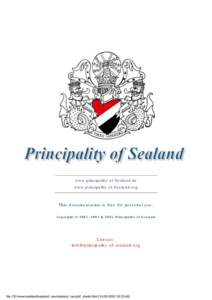 Principality of Sealand - Willkommen!