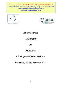 European Research Advisory Board / European Union / Political philosophy / Sociology / Ethology / Bioethics / Ethics / Philosophy of biology