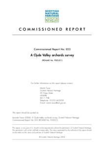 Report No. 023 A Clyde Valley orchards survey (ROAME No. F02LI21)