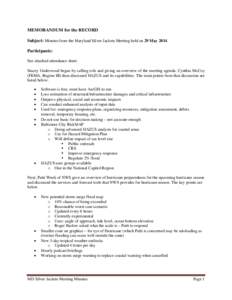 Meeting Minutes May 29,2014