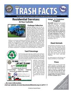 the  TRASH FACTS Sylvester Turner, Mayor