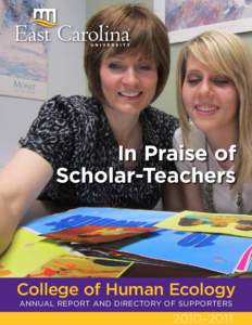 In Praise of Scholar-Teachers College of Human Ecology Annual Report and Directory of Supporters 1