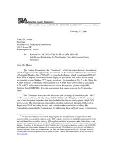 Comment Letter re: File No. SR-NASD[removed]