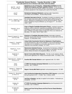 Parliamentary elections in Singapore / Elections / Postal voting / Ballot access