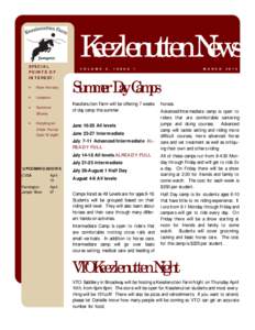 Keezlenutten News SPECIAL POINTS OF INTEREST:  