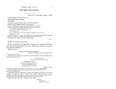 Nevada Senate / Steven Horsford / Nevada Assembly / State governments of the United States / 23 Thalia / Senate of the Republic of Poland / Dina Titus / Belgian Senate / Australian Senate / Government / United States Senate / Nevada