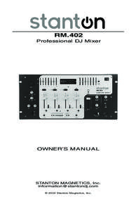 RM.402 Professional DJ Mixer