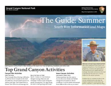 Grand Canyon National Park  National Park Service U.S. Department of the Interior  The ofﬁcial newspaper