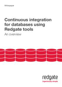 Whitepaper  Continuous integration for databases using Wie Sie dietools Microsoft SQL