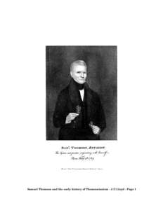 Samuel Thomson and the early history of Thomsonianism - J.U.Lloyd - Page 1  Samuel Thomson and the early history of Thomsonianism - J.U.Lloyd - Page 2 Samuel Thomson and the early history of Thomsonianism - J.U.Lloyd -