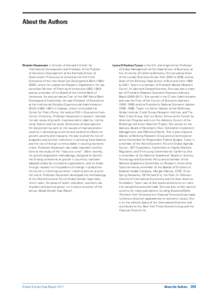 About the Authors  Ricardo Hausmann is Director of Harvard’s Center for International Development and Professor of the Practice of Economic Development at the Kennedy School of Government. Previously he served as the f