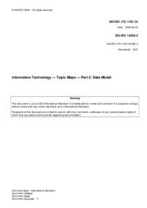 Computer file formats / Technical communication / Markup languages / Open formats / Diagrams / Topic Maps / Universal Character Set / International Organization for Standardization / SQL / Computing / Data / Information