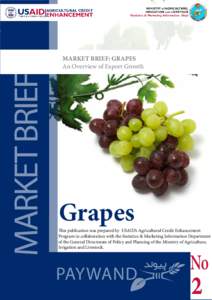 page Statistics & Marketing Information Dept. MARKET BRIEF  MARKET BRIEF: GRAPES