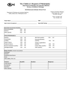 Anti-Enterocyte Antibody Test Request