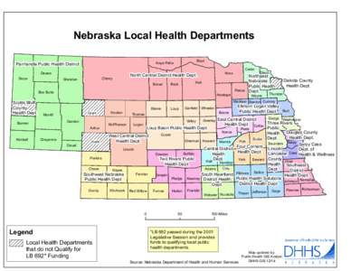 Nebraska Local Health Departments  Sioux Dawes
