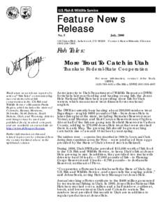 Feature News Release No. 5 July, 2000