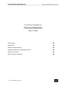 Alberta Finance[removed]Annual Report - Financial Statements
