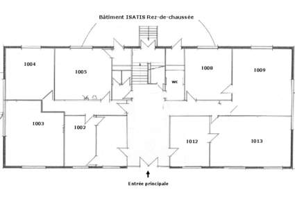 Bâtiment ISATIS Rez-de-chaussée  I004 I008