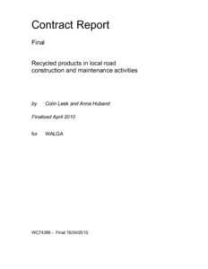 Microsoft Word - WALGA ARRB Report Final[removed]doc