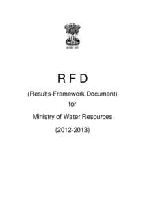 RFD (Results-Framework Document) for Ministry of Water Resources[removed])