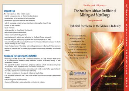 Mining / Occupational safety and health / Bessemer Gold Medal / Draft:Society for Mining /  Metallurgy & Exploration Inc. / Onemine