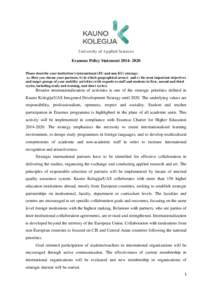 Erasmus Policy Statement[removed]