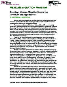 Population / International relations / Human geography / Mexican migration / Immigration / Mexico–United States border / Colef / Remittance / Recession / Human migration / Economics / Demography