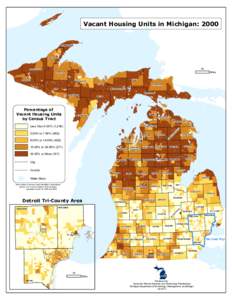Vacant Housing Units in Michigan: 2000  KEWEENAW HOUGHTON